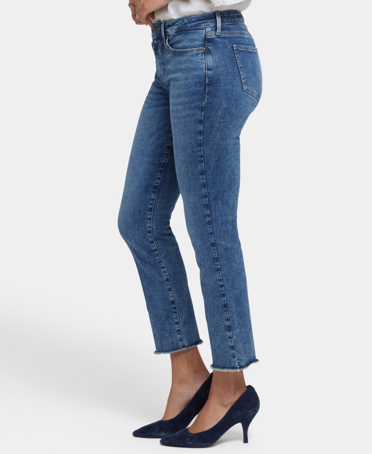 Nydj Women's Sheri Ankle Fray Hem Jeans