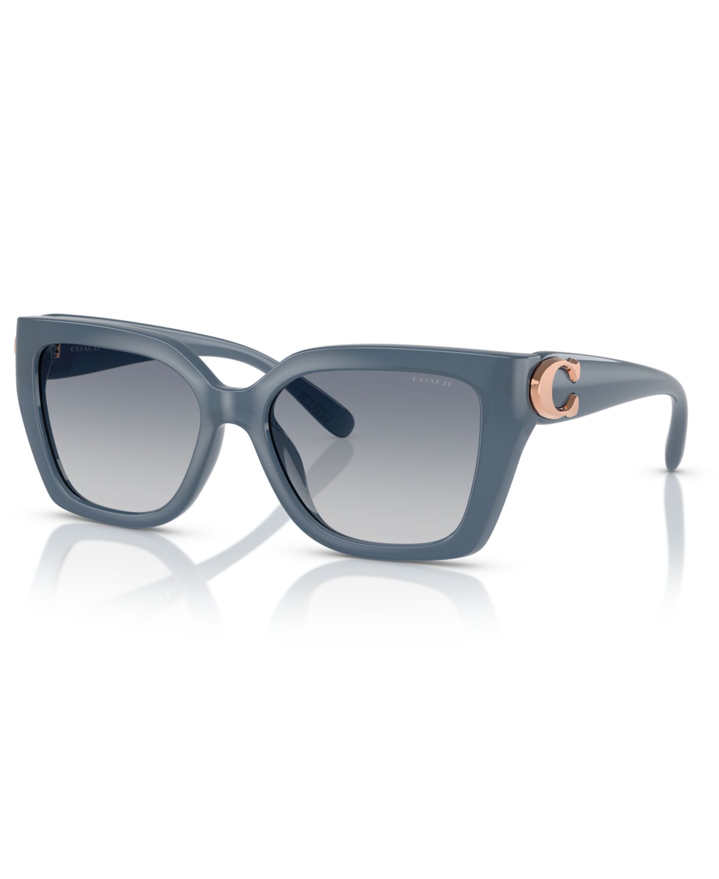 Женские солнцезащитные очки COACH Square Sunglasses, CW195 HC8408U, цвет: Синий — фото 1
