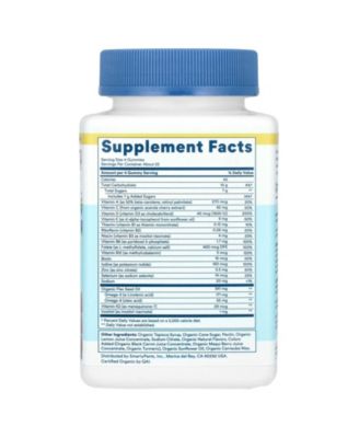 Organic  Men's Multi & Omegas Gummies  Raspberry  Orange  and Cherry  -  90