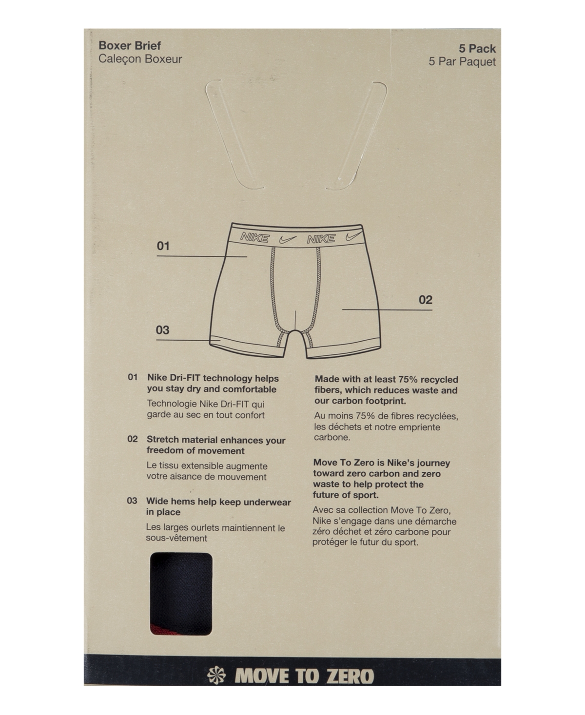 Nike Boys   Color Pop  Briefs 5 Pack In University Red