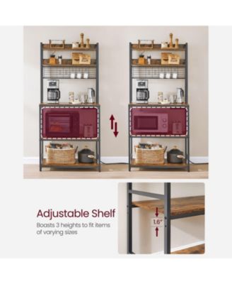 Hutch Bakers Rack with Power Outlet