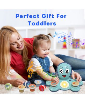 Rock Octopus, Interactive Musical Toys for Toddlers - Blue