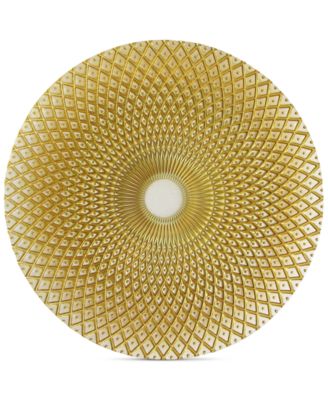 American Atelier - Glass Spiro Gold-Tone Charger Plate