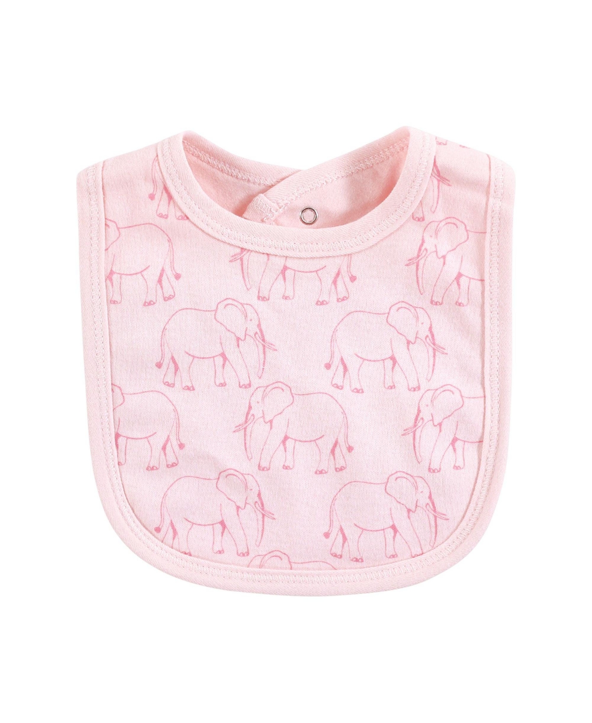 Touched by Nature Baby Girls and Boys Elephant Bibs, Pack of 5