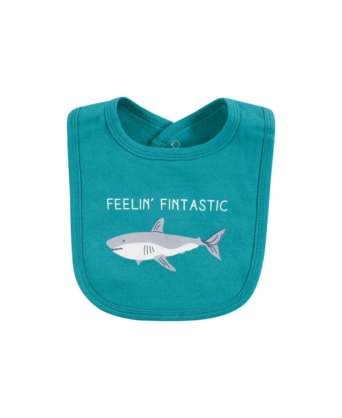 Touched by Nature Infant Boy Organic Cotton Bibs, One Size - Mystic sea