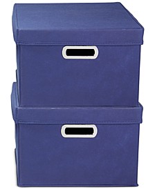 2-Pc. Storage Cube Set with Lids