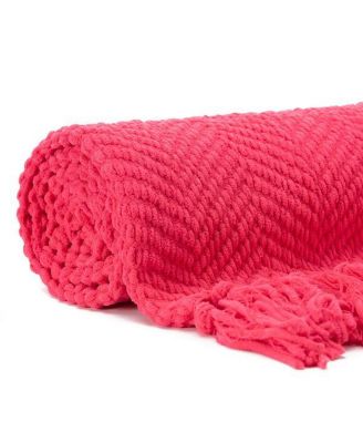 Premium Textured Knit Soft Cozy Blanket, Thrown