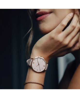 Gold Women's Eros Petite Watch With Milanese Mesh Band