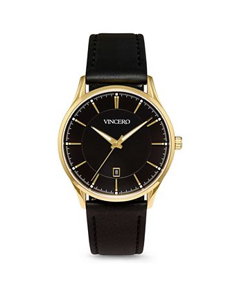Men's The Kairos - Blue Dial Quartz Watch with Brown Leather Strap