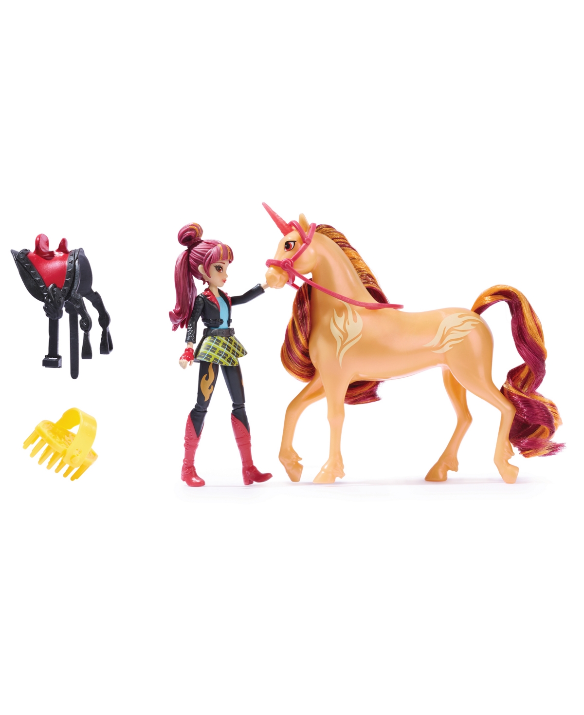 Unicorn Academy Valentina Cinder Set With 2 Riding Toys In Multi Color