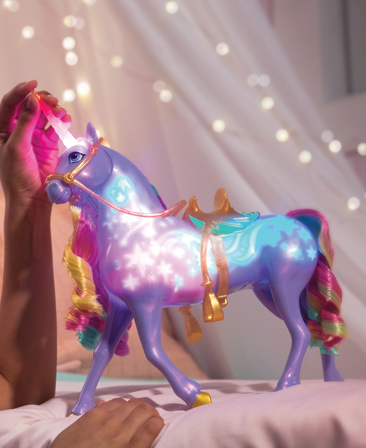 Unicorn Academy Interactive Rainbow Light-up Toys In Multi Color