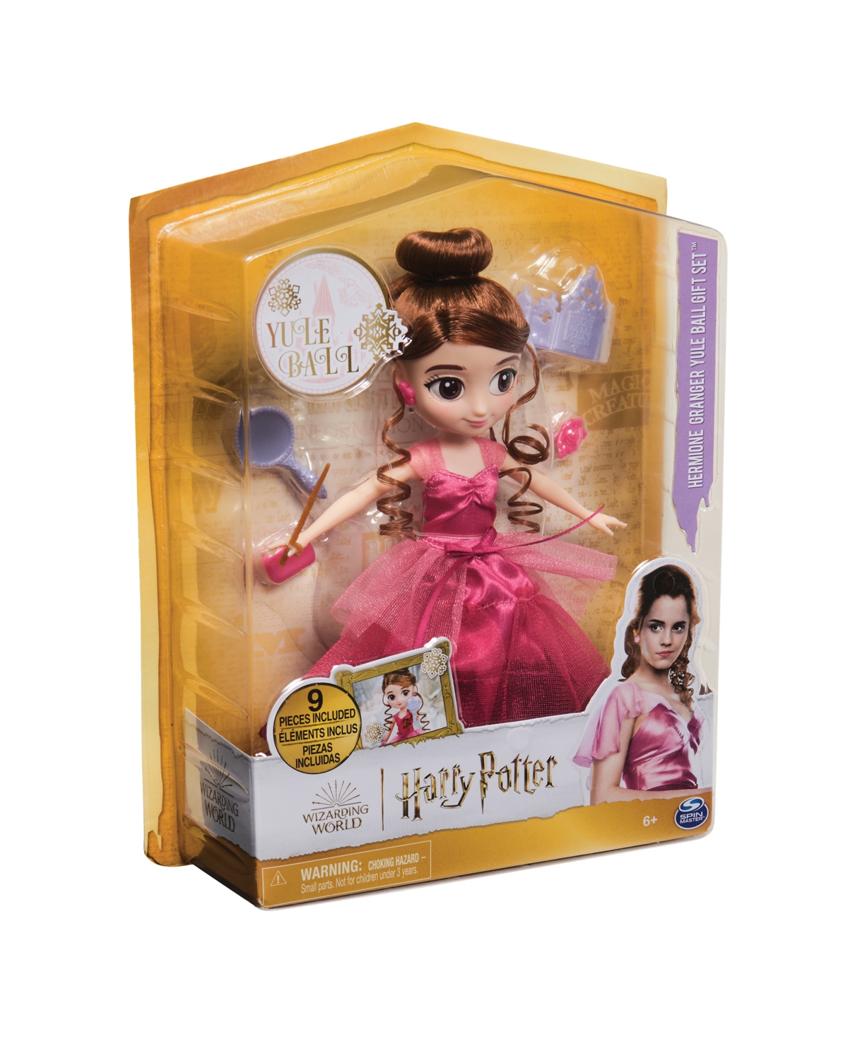 Wizarding World Yule Ball Hermione Gift Set Collectible Doll, 8 Inches In Multi Color