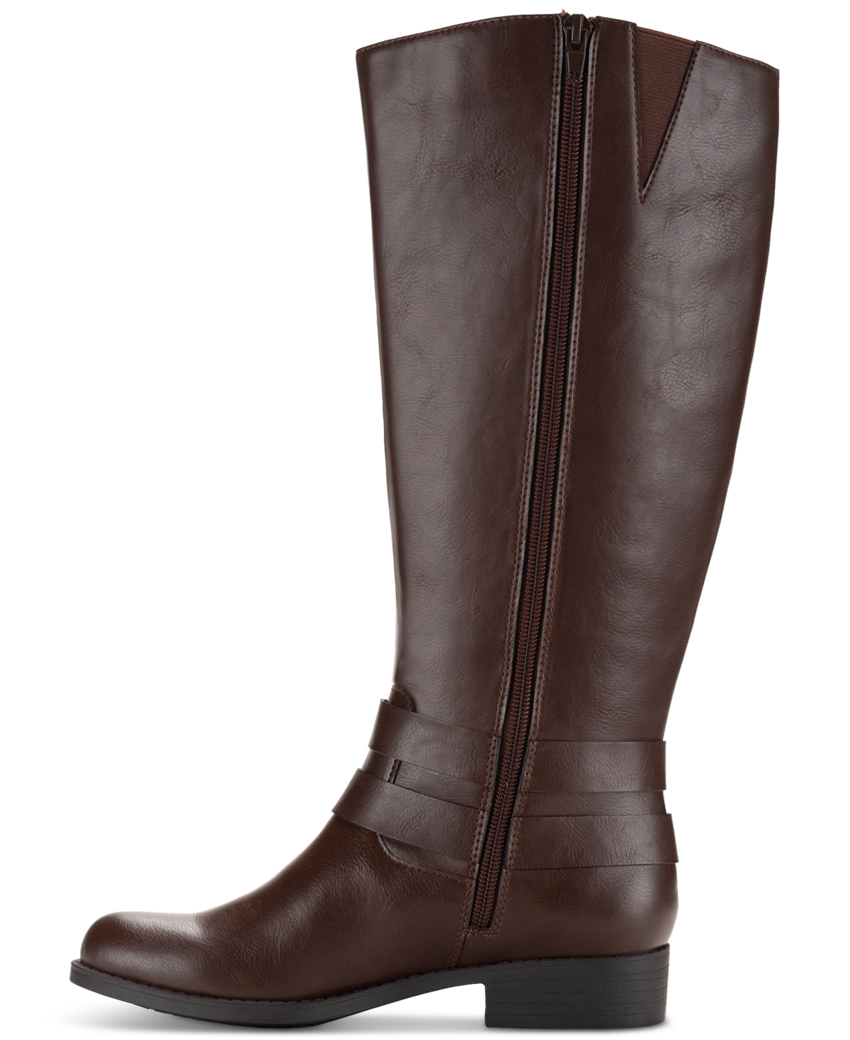Style & Co Women's Maliaa Wide-Calf Buckled Riding Boots, Created for Macy's