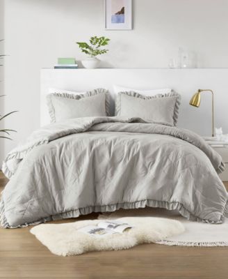 510 Design - Phoebe Diamond Quilted Ruffle Edge Comforter Sets
