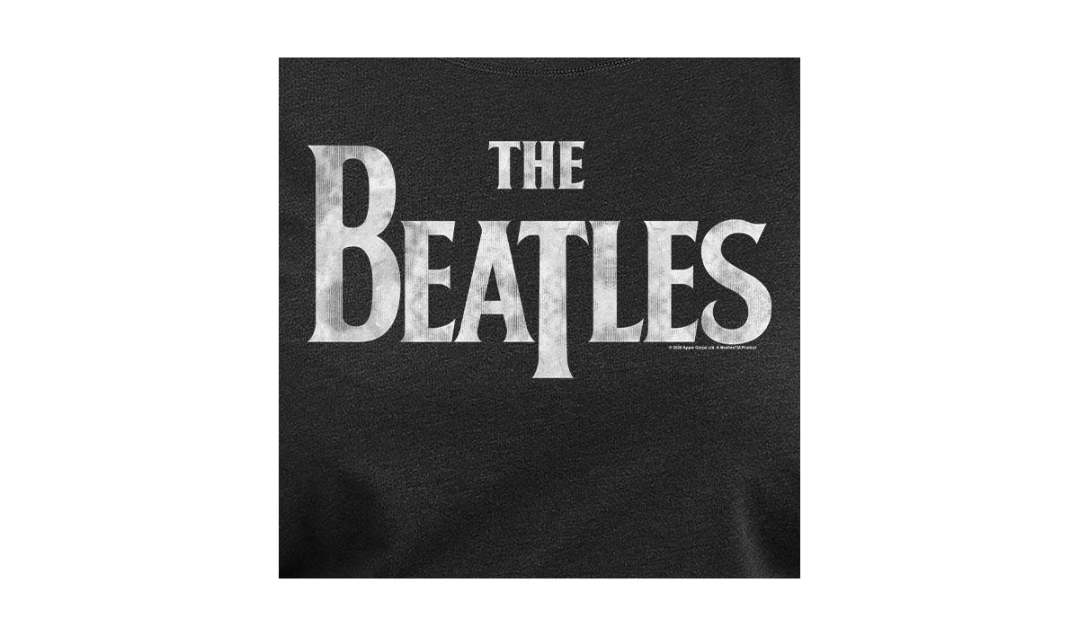 Hybrid Apparel Trendy Plus Size The Beatles Logo Graphic Pullover T-shirt In Grey