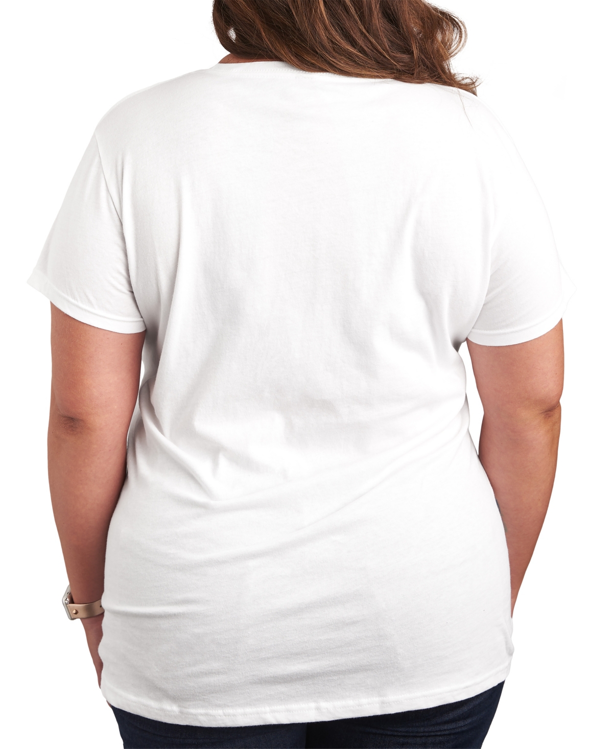 Hybrid Apparel Mickey Plus Size Merry Christmas Graphic T-shirt In White