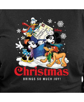 Plus Size Disney Christmas Graphic Pullover T-shirt