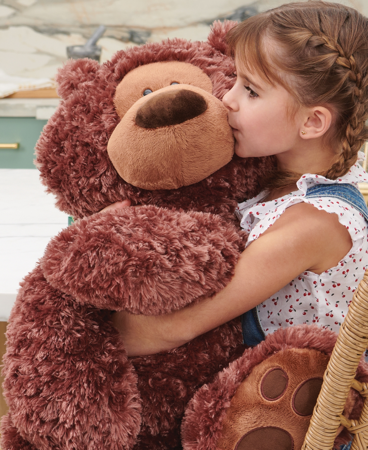 Gund Kids' Jumbo Philbin Teddy Bear Stuffed Animal 29" Plush In Multi ...