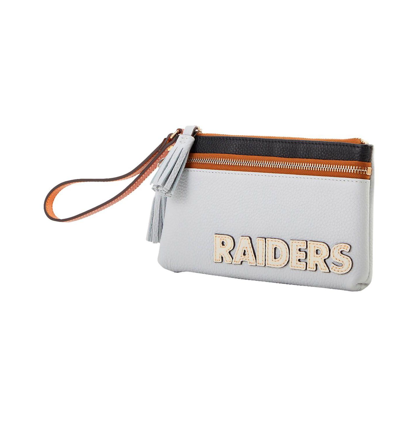 Женская сумка Dooney & Bourke Las Vegas Raiders Infield Double-Zip Wristlet — фото 2