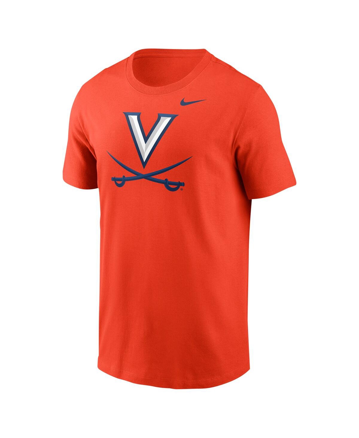 Nike Men'sVirginia Cavaliers Logo T-Shirt - Orange