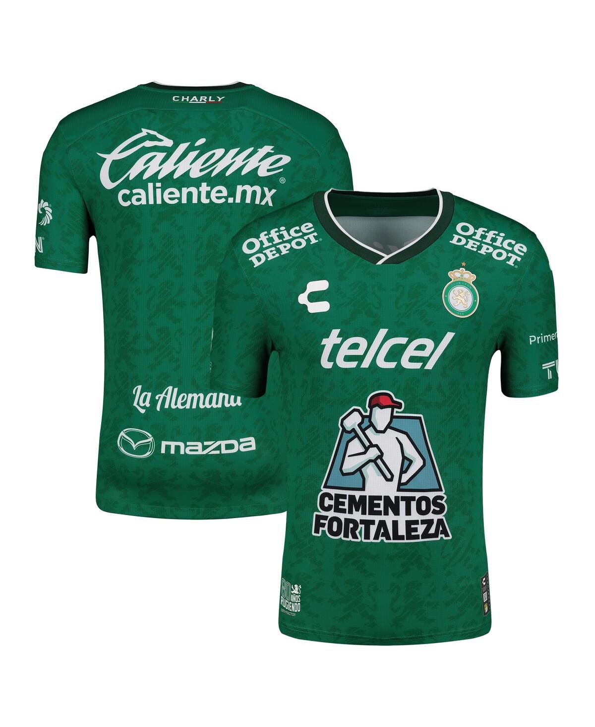 Men's Green/White Club Leon 2024/25 Home Authentic Jersey - Green, White