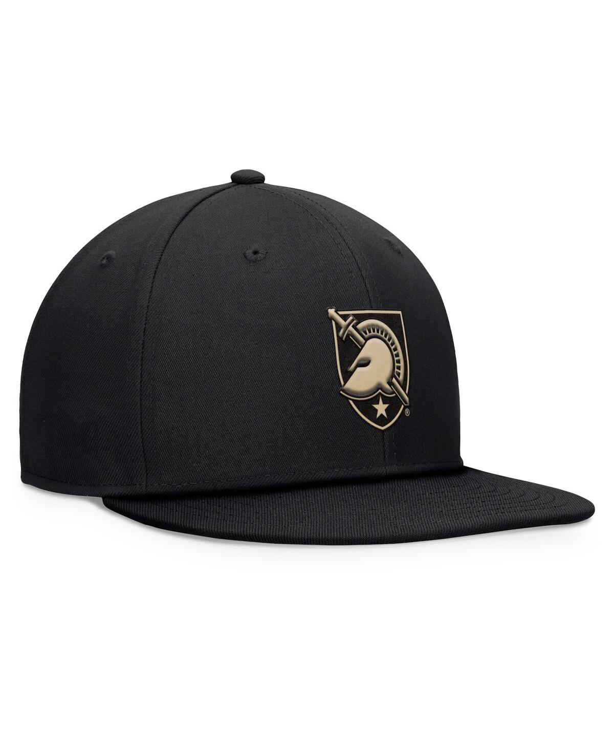 Top of the World Men'sArmyKnights Fundamental Snapback Hat - Black, Silver