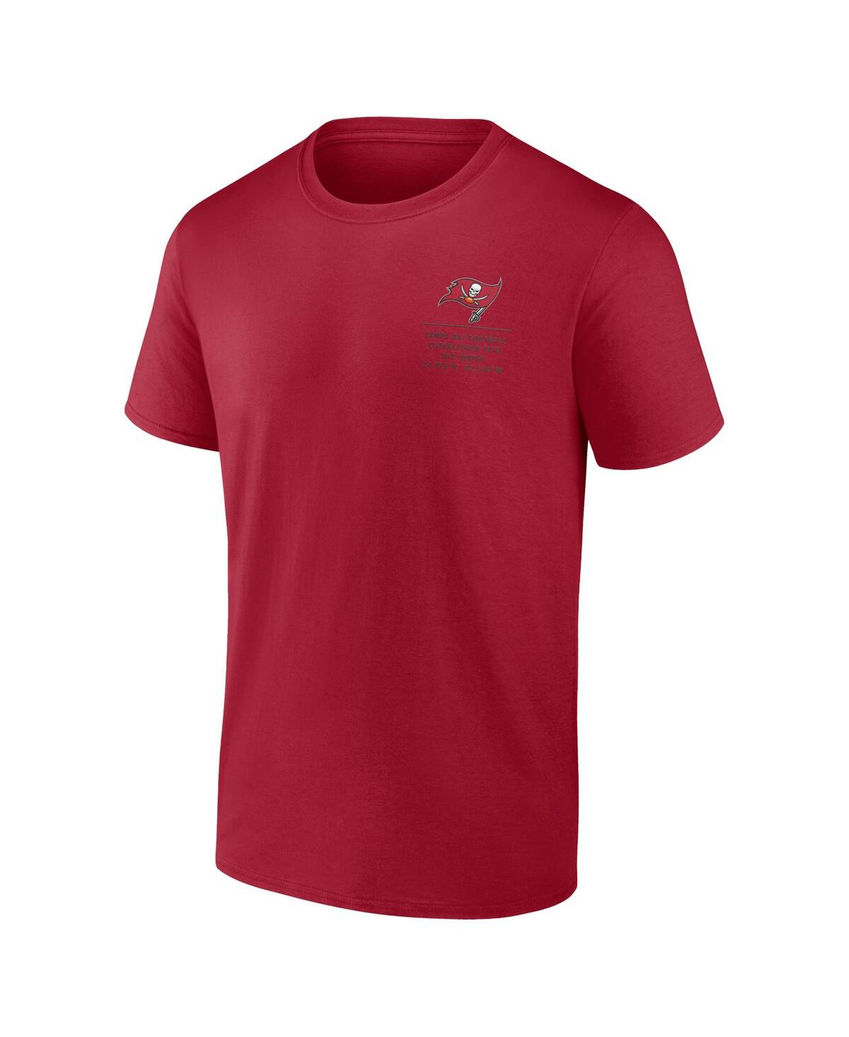 Fanatics Men's Red Tampa Bay Buccaneers Repeat Stats T-shirt In Red