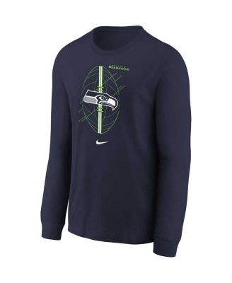 Toddler College Navy Seattle Seahawks Icon Long Sleeve T-Shirt