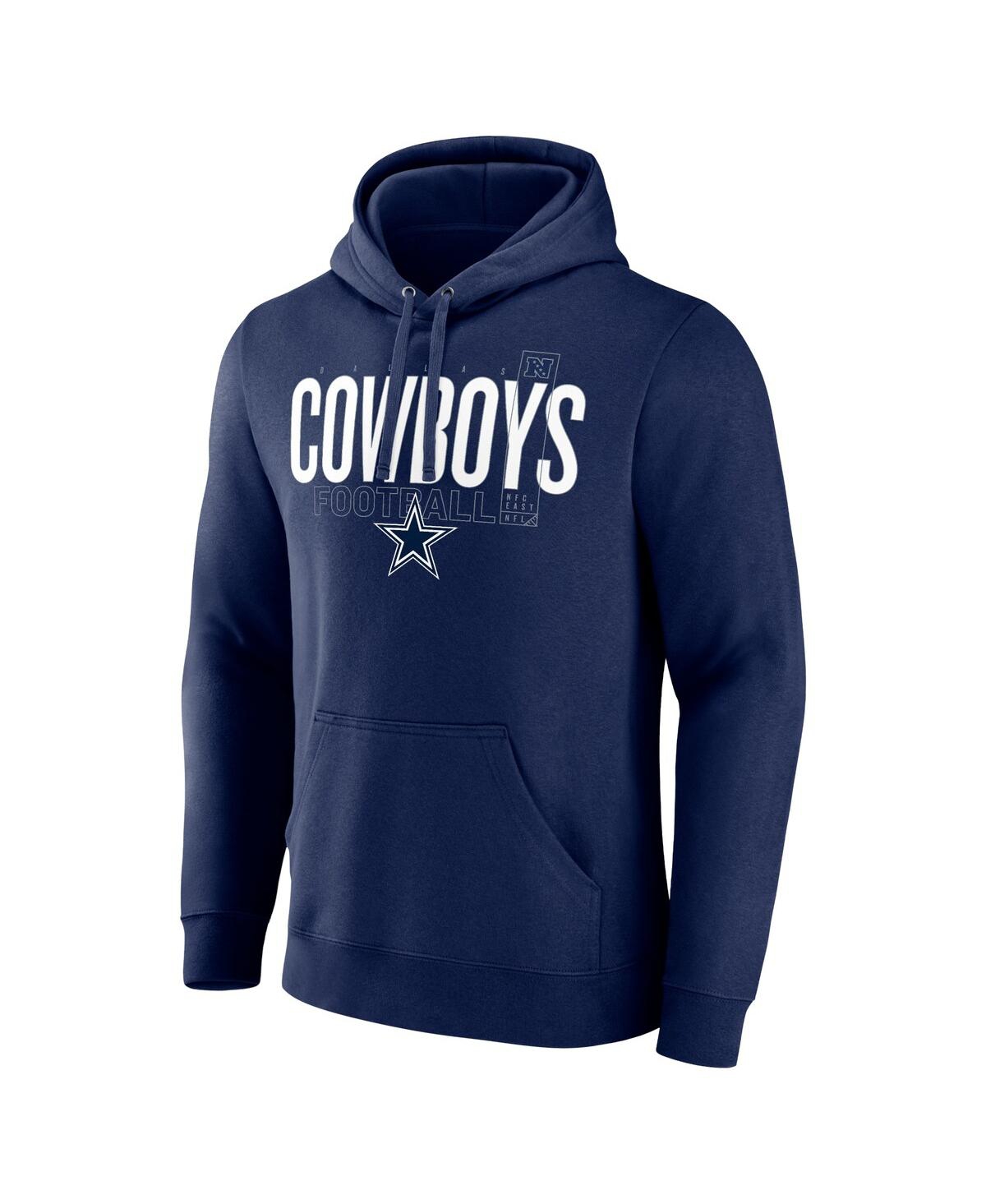 Fanatics Men'sDallas Cowboys Pylon Outline Pullover Hoodie - Navy