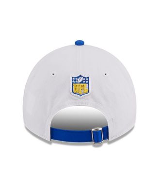 Big Boys and Girls White/Royal Los Angeles Rams 2023 Sideline 9TWENTY Adjustable Hat