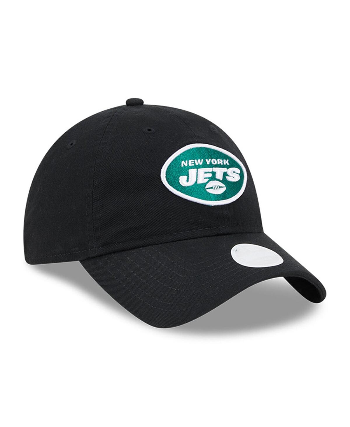 New Era Women's Black New York Jets Main Core Classic 2.0 9twenty Adjustable Hat In Black