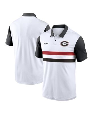 Men's White Georgia Bulldogs Primetime Campus Vapor Performance Polo