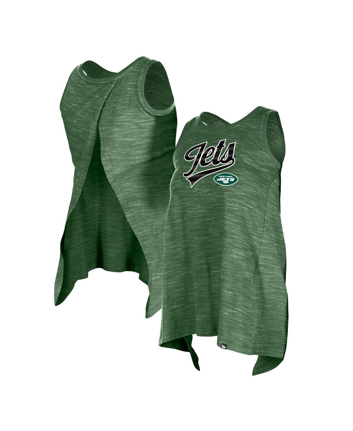 New Era Women's Green New York Jets Space Dye Active Tank Top