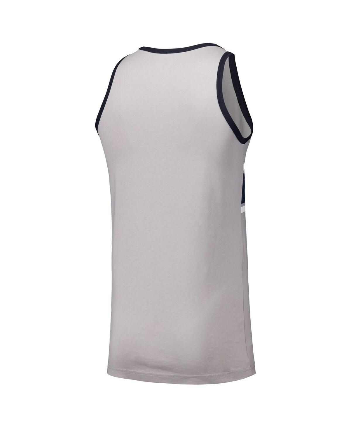 New Era Men's Gray New York Yankees Jersey Ringer Tank Top In Gray