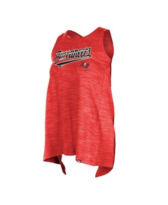 Women's Red Tampa Bay Buccaneers Space Dye Active Tank Top