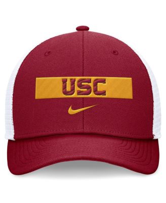 Men's Cardinal/White USC Trojans 2024 Sideline Trucker Adjustable Hat