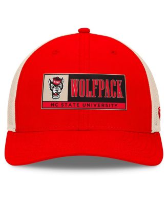 Men's Red/Natural NC State Wolfpack Bennett Trucker&nbsp;Adjustable Hat