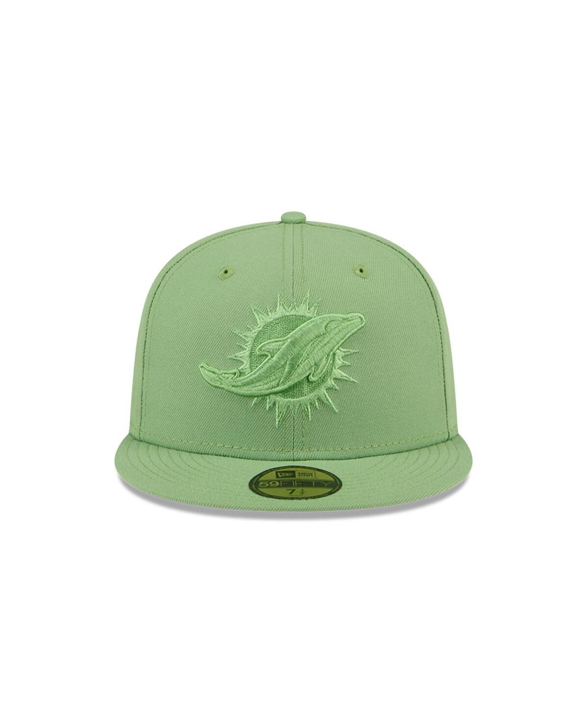 New Era Men'sMiami Dolphins Color Pack 59FIFTY Fitted Hat - Green