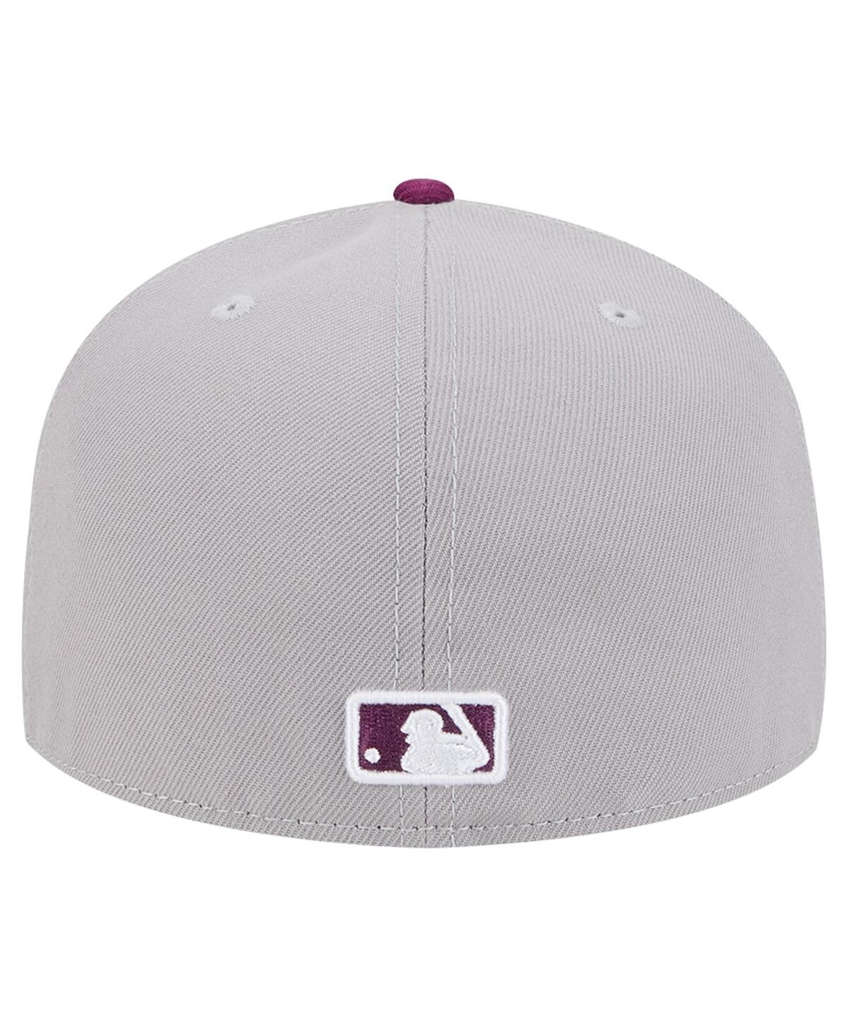 New Era Men'sPurple New York Yankees Two-Tone Color Pack 59FIFTY Fitted Hat - Gray, Purple