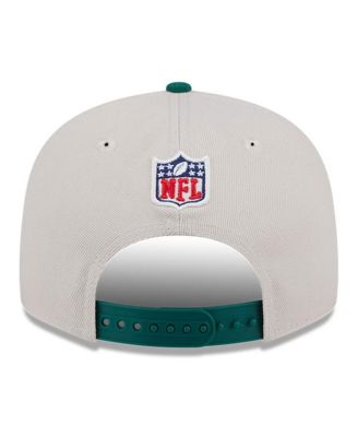 Men's Stone/Green New York Jets 2024 Sideline Historic 9FIFTY Snapback Hat