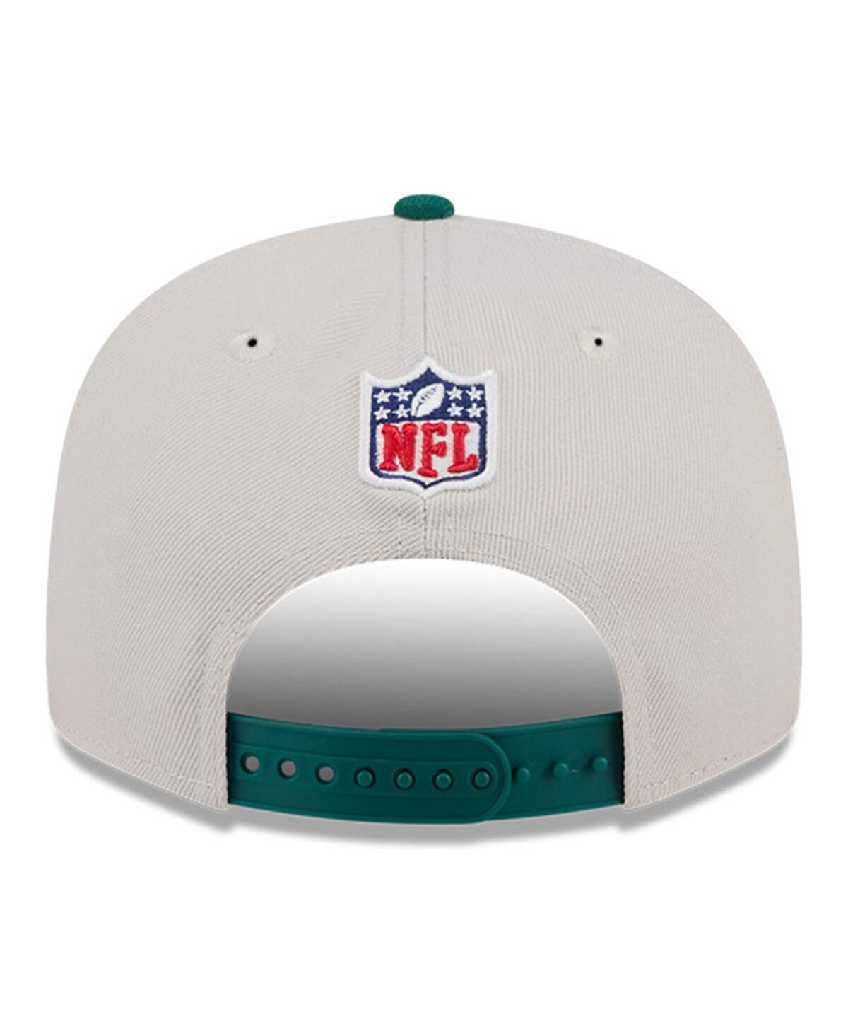 New Era Men's Stone/green New York Jets 2024 Sideline Historic 9fifty Snapback Hat In Stone,green