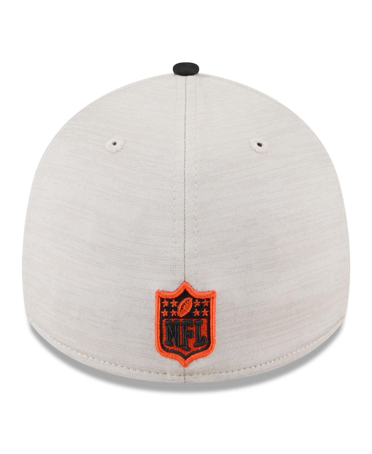 Shop New Era Men's Stone/black Cincinnati Bengals 2024 Sideline Historic 39thirty Flex Hat In Stone,black