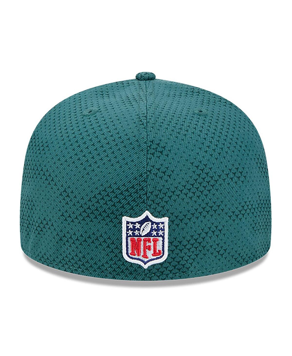 New Era Men's MidnightPhiladelphia Eagles 2024 Sideline 59FIFTY Fitted Hat - Green