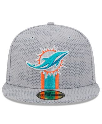 Men's Gray Miami Dolphins 2024 Sideline 59FIFTY Fitted Hat