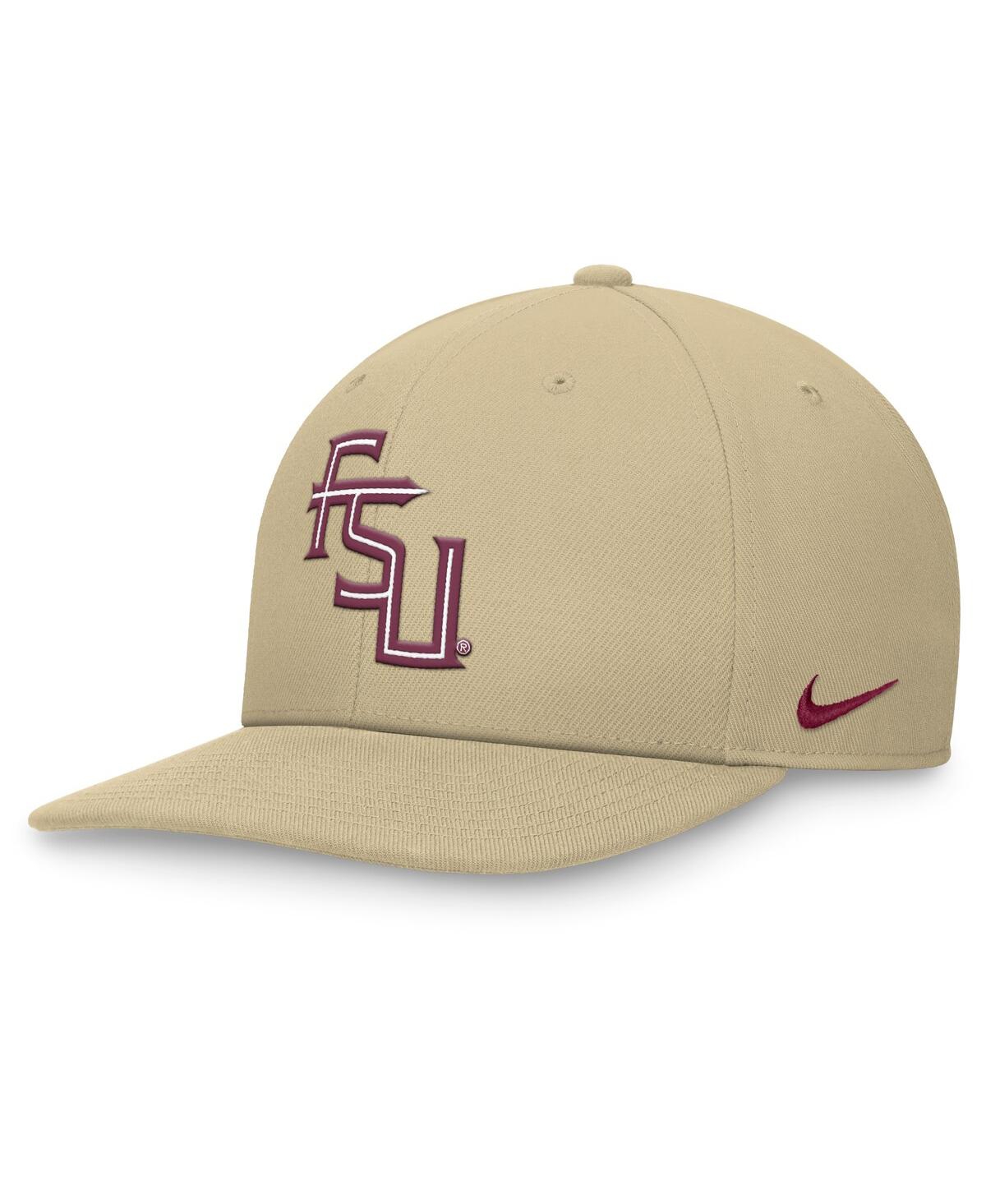 Nike Men's Gold Florida State Seminoles Primetime Pro Snapback Hat In Tan