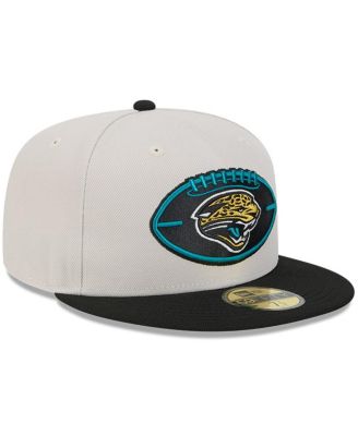 Men's Stone/Black Jacksonville Jaguars 2024 Sideline Historic 59FIFTY Fitted Hat
