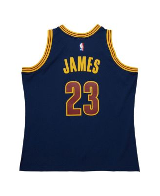 Men's LeBron James Navy Cleveland Cavaliers 2015/16 Hardwood Classics Swingman Jersey