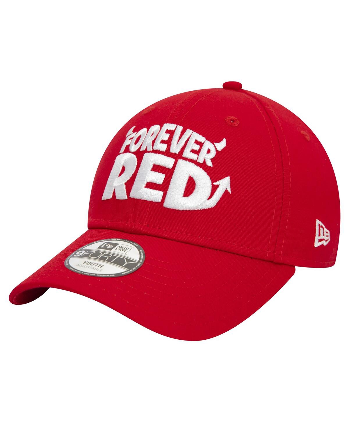 New Era Big Boys and GirlsManchester United Forever9FORTY Adjustable Hat - Red