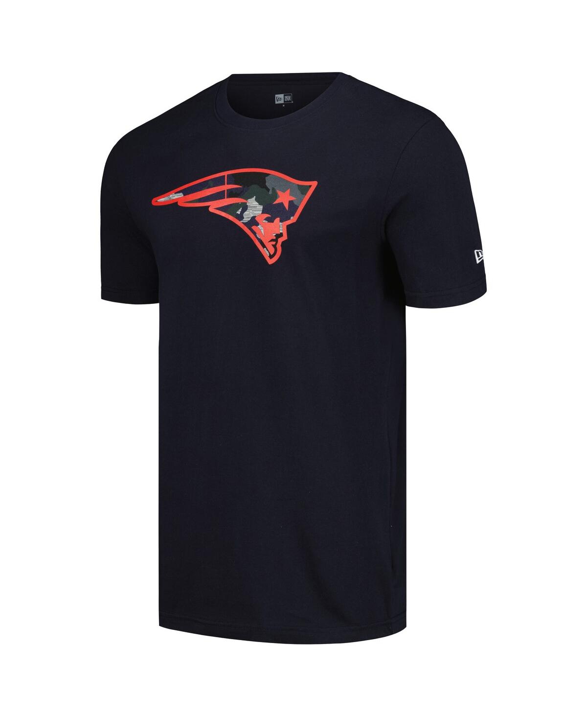 NEW ERA MEN'S NAVY NEW ENGLAND PATRIOTS CAMO LOGO T-SHIRT 