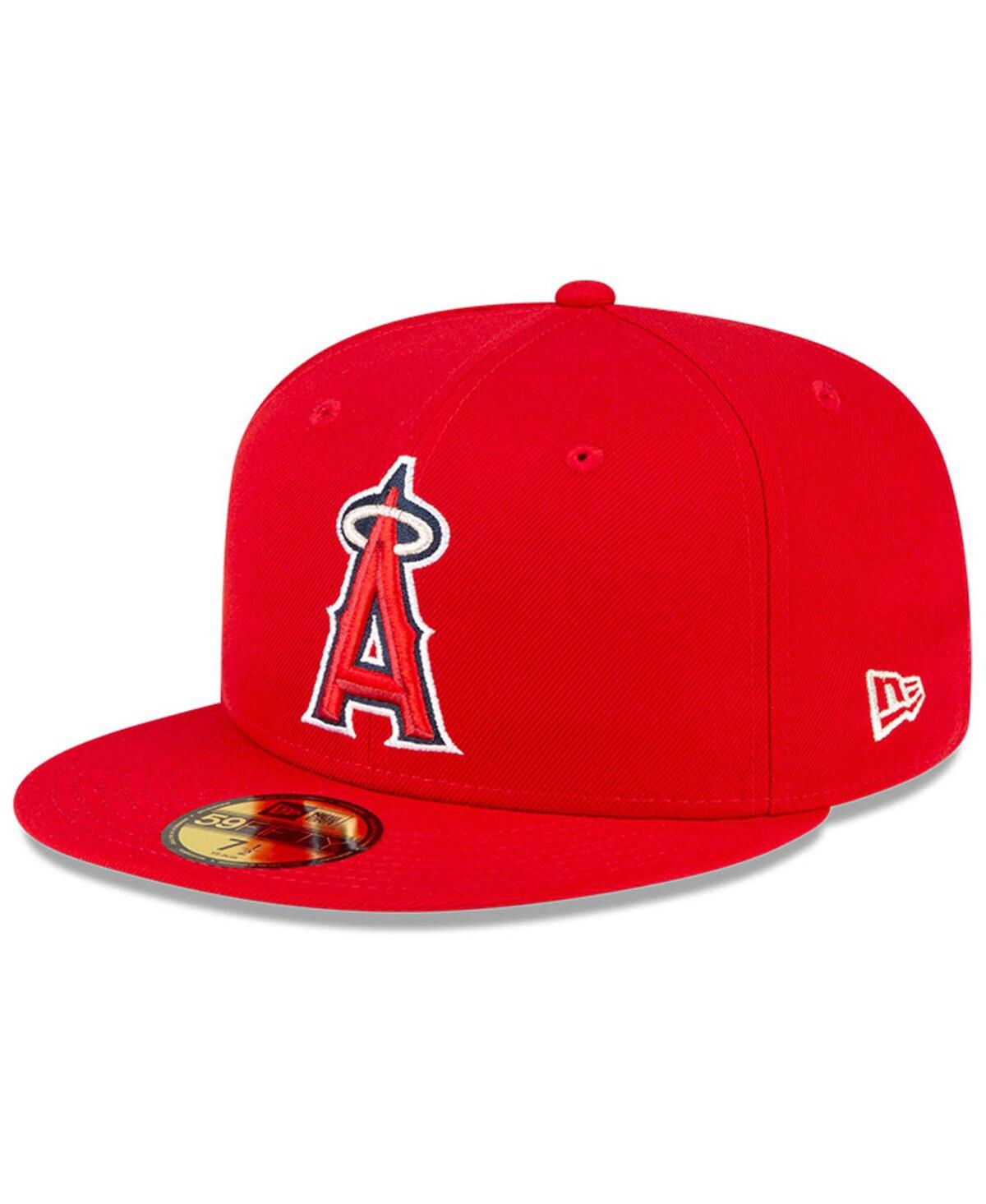 New Era Men'sLos Angeles Angels National Baseball Hall of Fame 59FIFTY Fitted Hat - Red